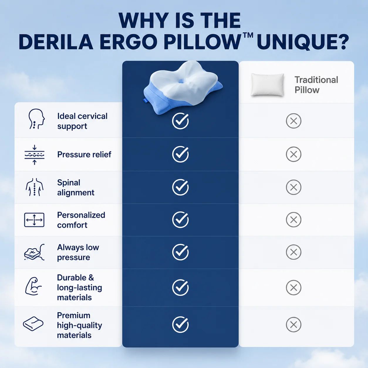 Derila Ergo pillow